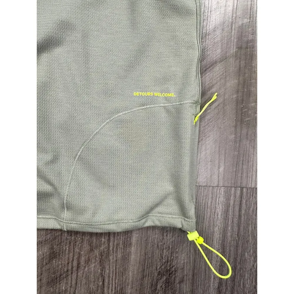 Lululemon Lightweight Cinched Hem Hiking Tee Green — Size 10